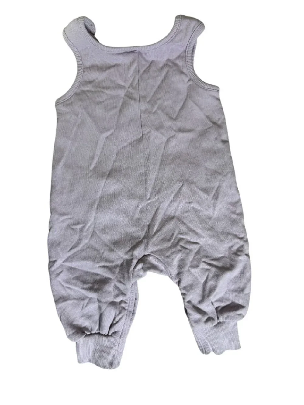 Hanna‎ Andersson Baby Lavender Sleeveless Romper Size 6-12 Months Collon Blend